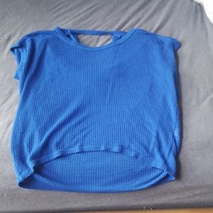 Mono B crochet top - royal blue - small